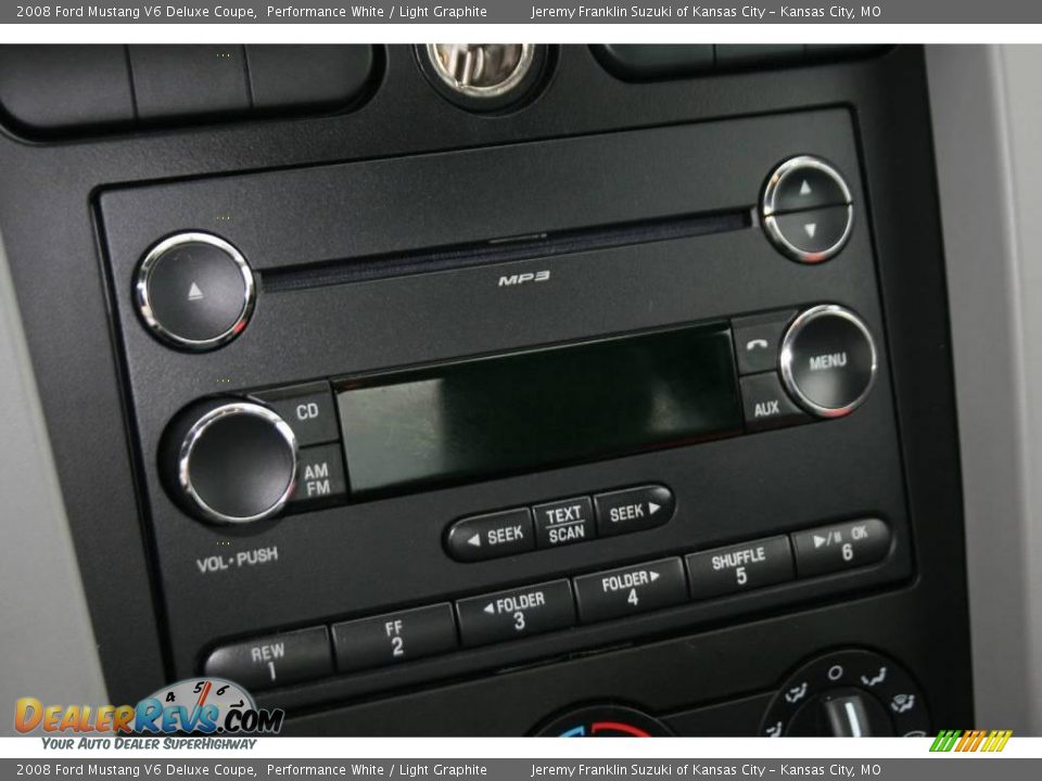 2008 Ford Mustang V6 Deluxe Coupe Performance White / Light Graphite Photo #13
