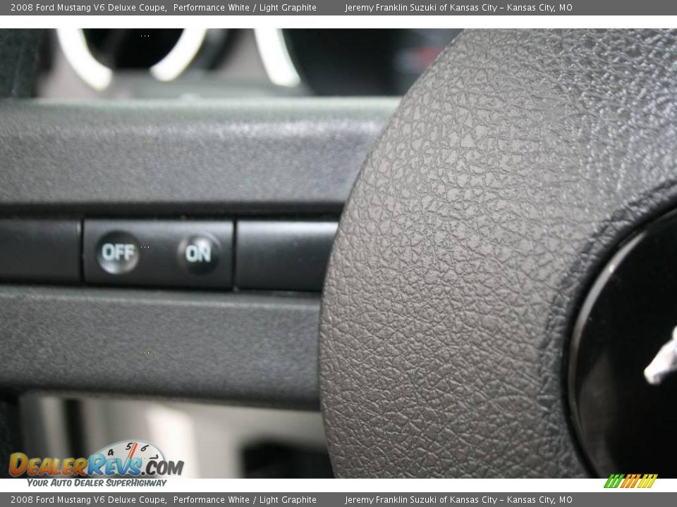 2008 Ford Mustang V6 Deluxe Coupe Performance White / Light Graphite Photo #16