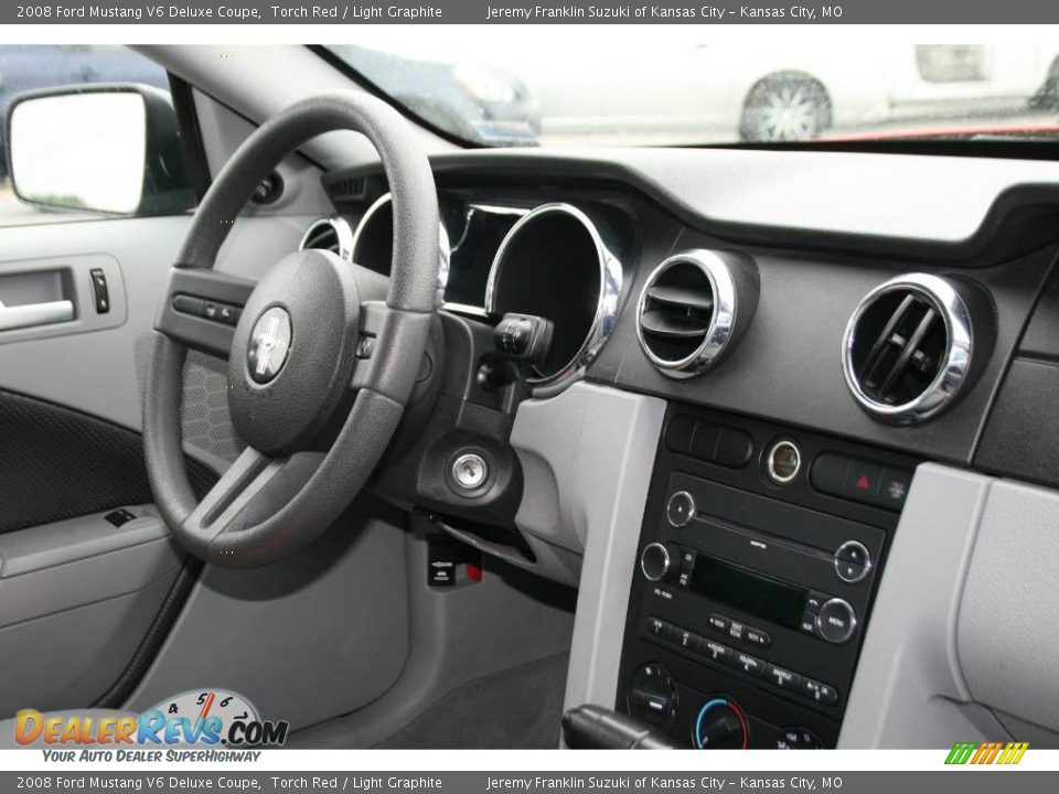 2008 Ford Mustang V6 Deluxe Coupe Torch Red / Light Graphite Photo #8