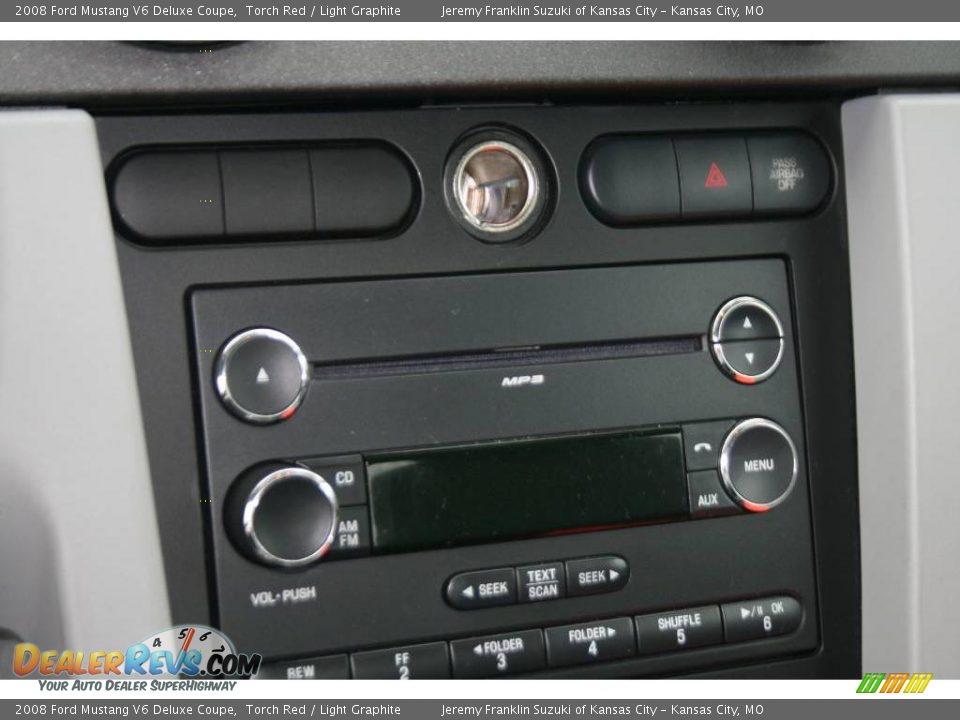 2008 Ford Mustang V6 Deluxe Coupe Torch Red / Light Graphite Photo #10
