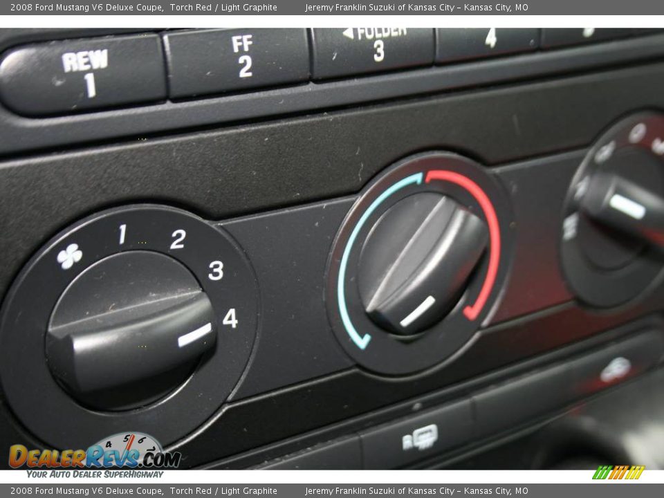 2008 Ford Mustang V6 Deluxe Coupe Torch Red / Light Graphite Photo #11