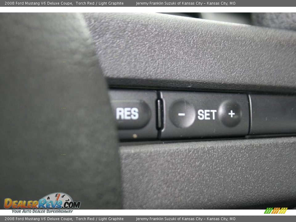 2008 Ford Mustang V6 Deluxe Coupe Torch Red / Light Graphite Photo #12