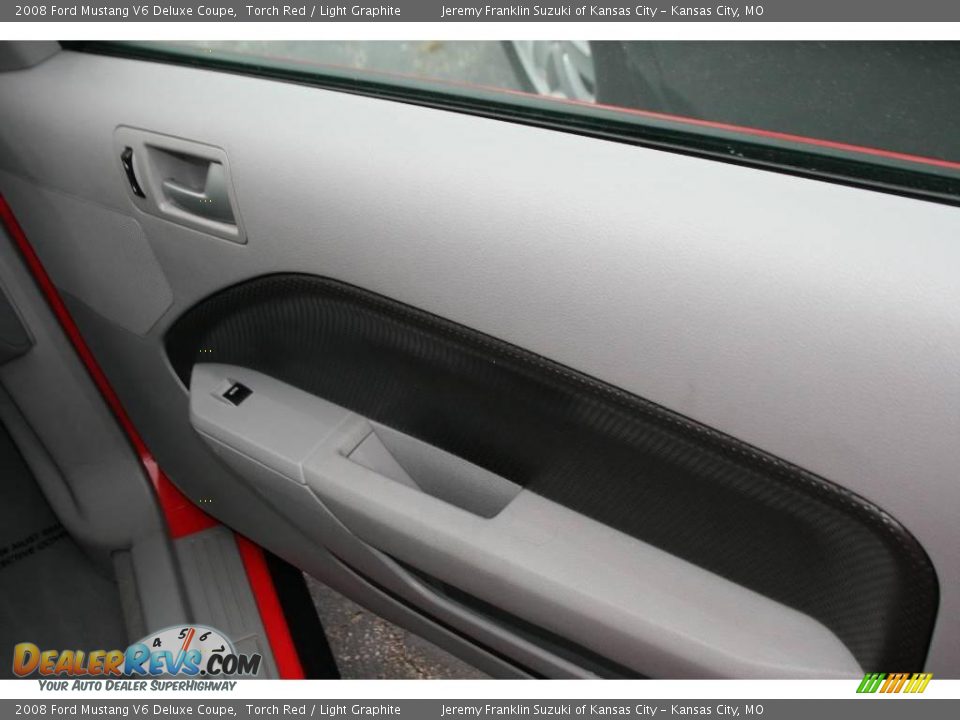 2008 Ford Mustang V6 Deluxe Coupe Torch Red / Light Graphite Photo #19