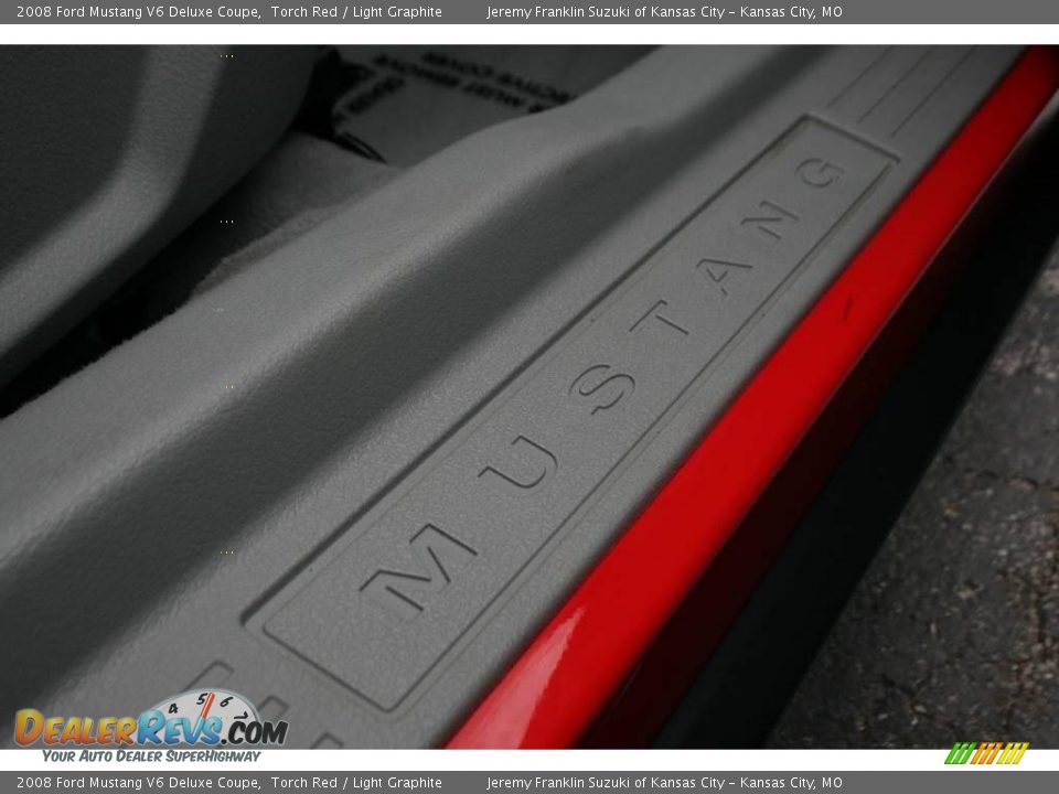 2008 Ford Mustang V6 Deluxe Coupe Torch Red / Light Graphite Photo #21