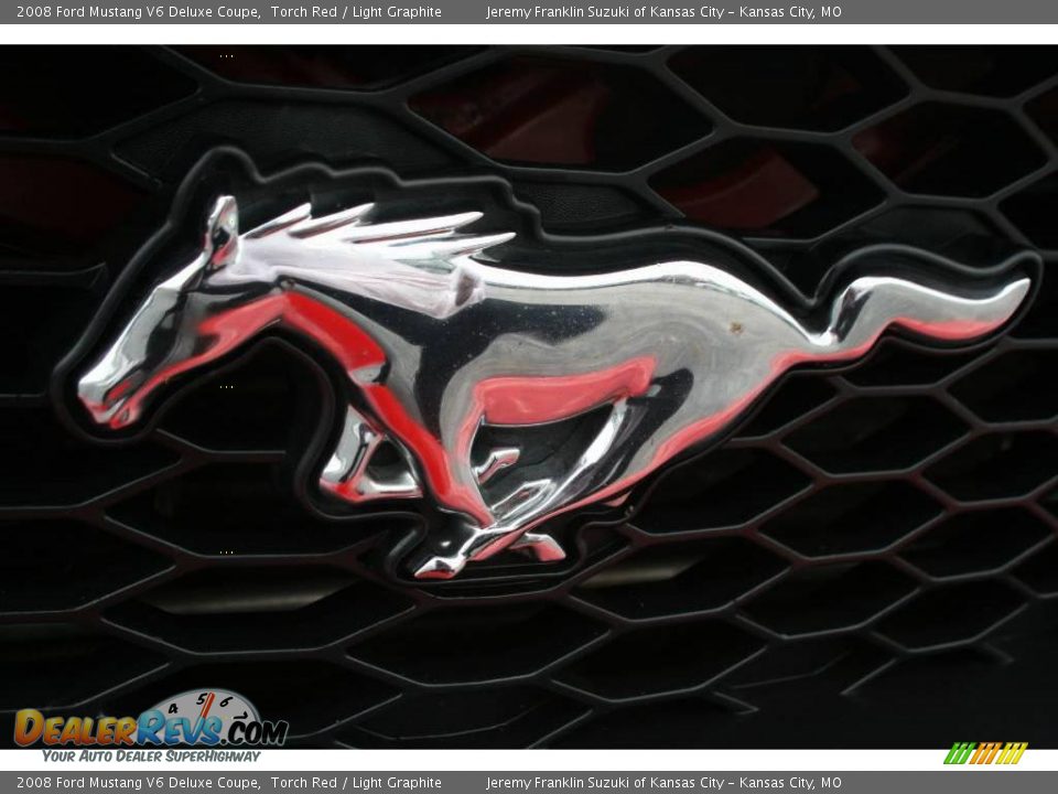 2008 Ford Mustang V6 Deluxe Coupe Torch Red / Light Graphite Photo #24