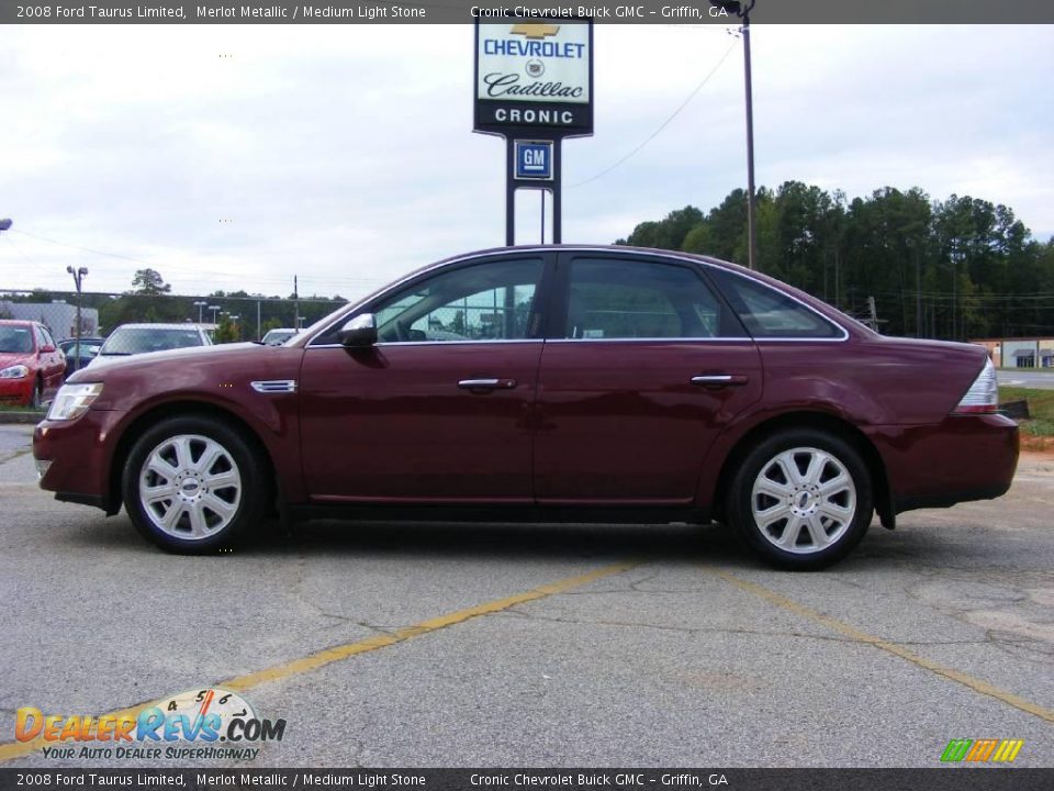 2008 Ford Taurus Limited Merlot Metallic / Medium Light Stone Photo #1
