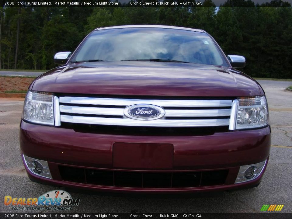 2008 Ford Taurus Limited Merlot Metallic / Medium Light Stone Photo #3