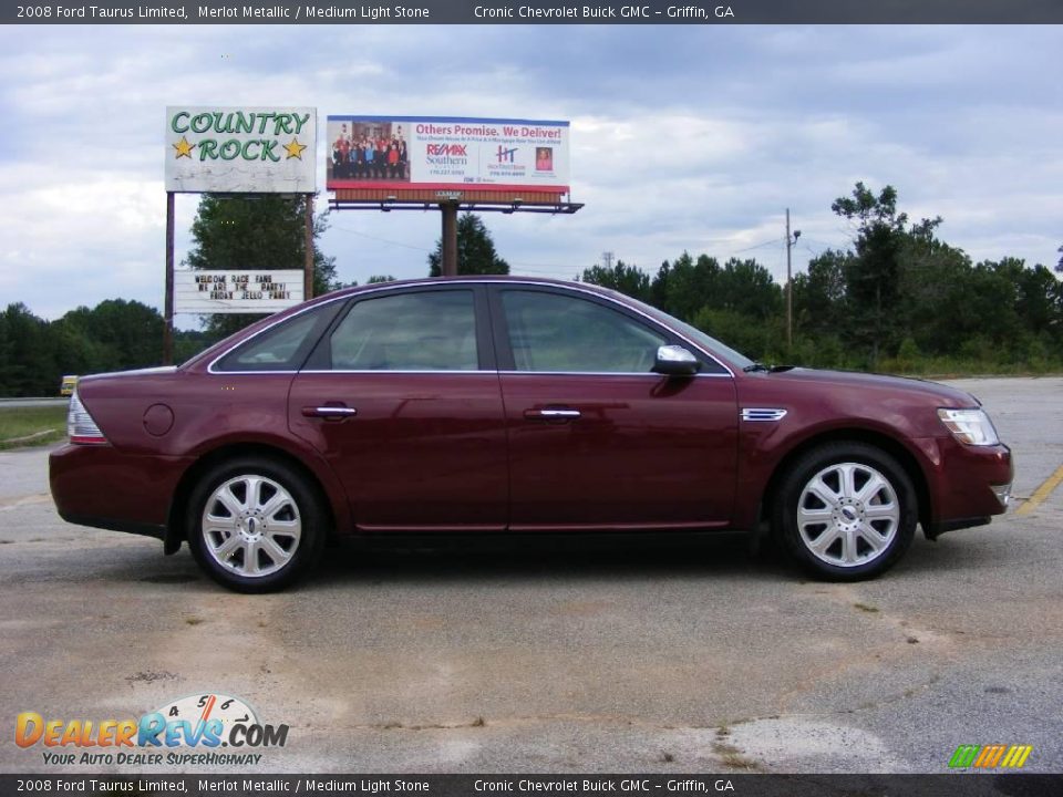 2008 Ford Taurus Limited Merlot Metallic / Medium Light Stone Photo #5