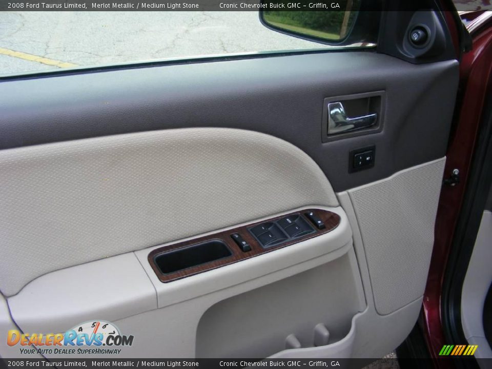 2008 Ford Taurus Limited Merlot Metallic / Medium Light Stone Photo #11