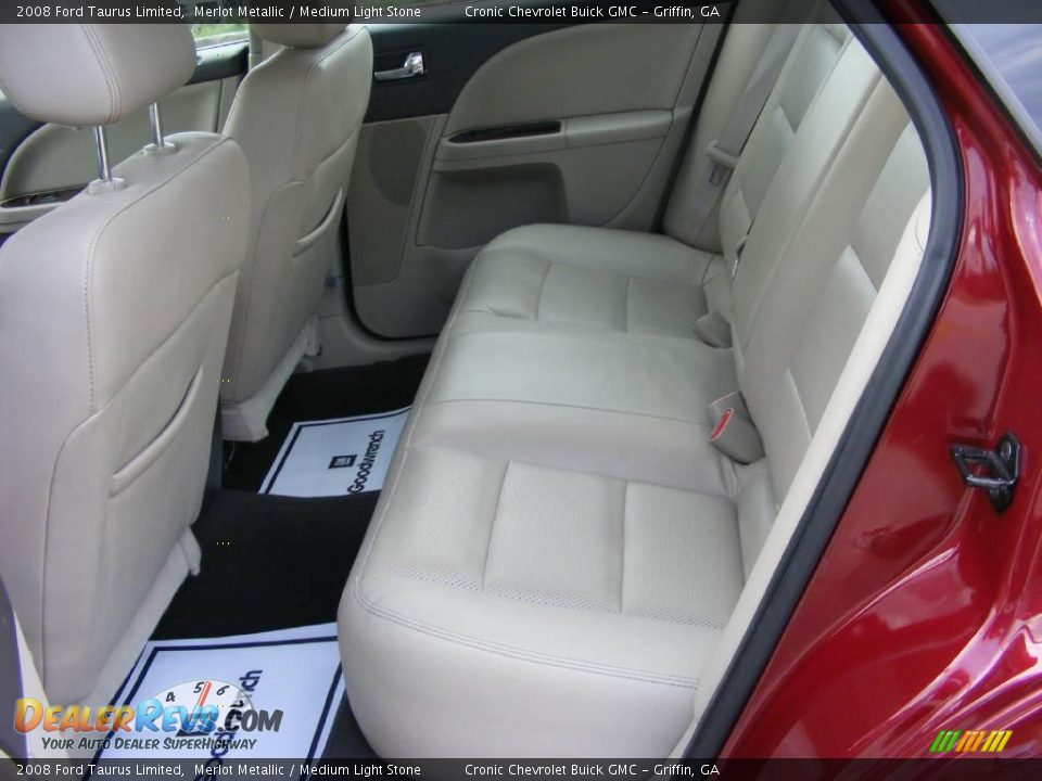2008 Ford Taurus Limited Merlot Metallic / Medium Light Stone Photo #12