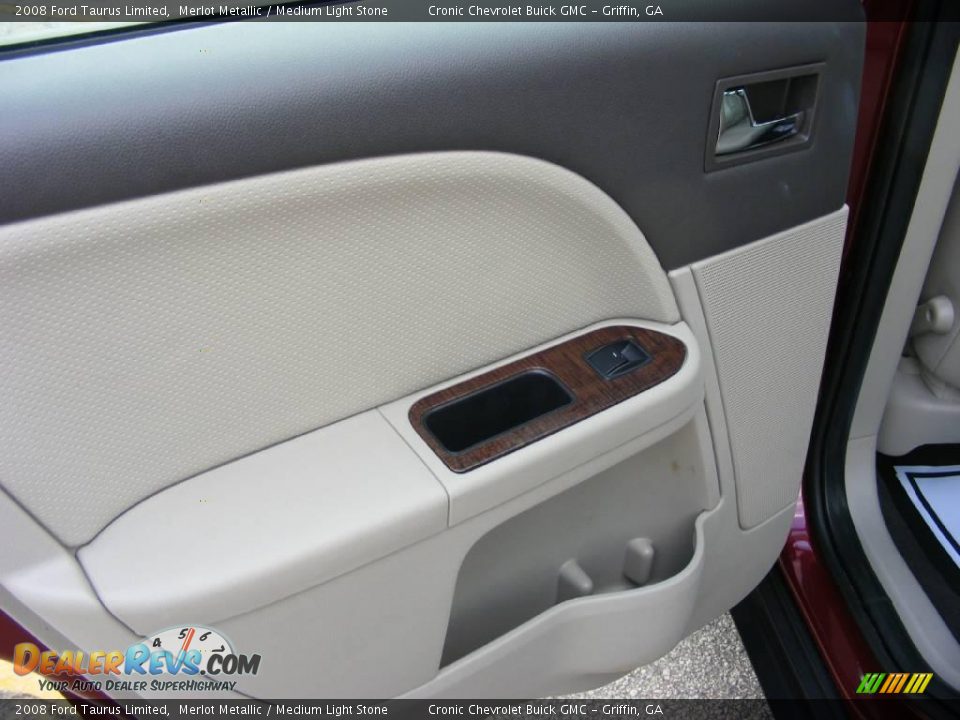 2008 Ford Taurus Limited Merlot Metallic / Medium Light Stone Photo #13