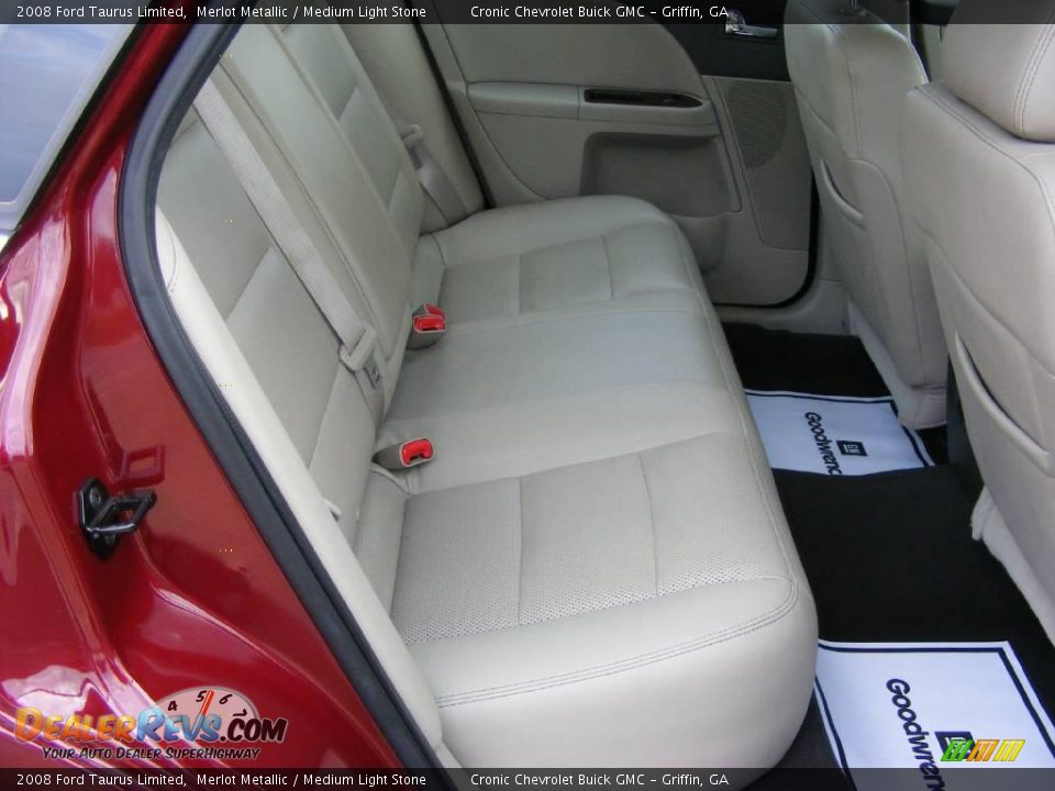 2008 Ford Taurus Limited Merlot Metallic / Medium Light Stone Photo #14