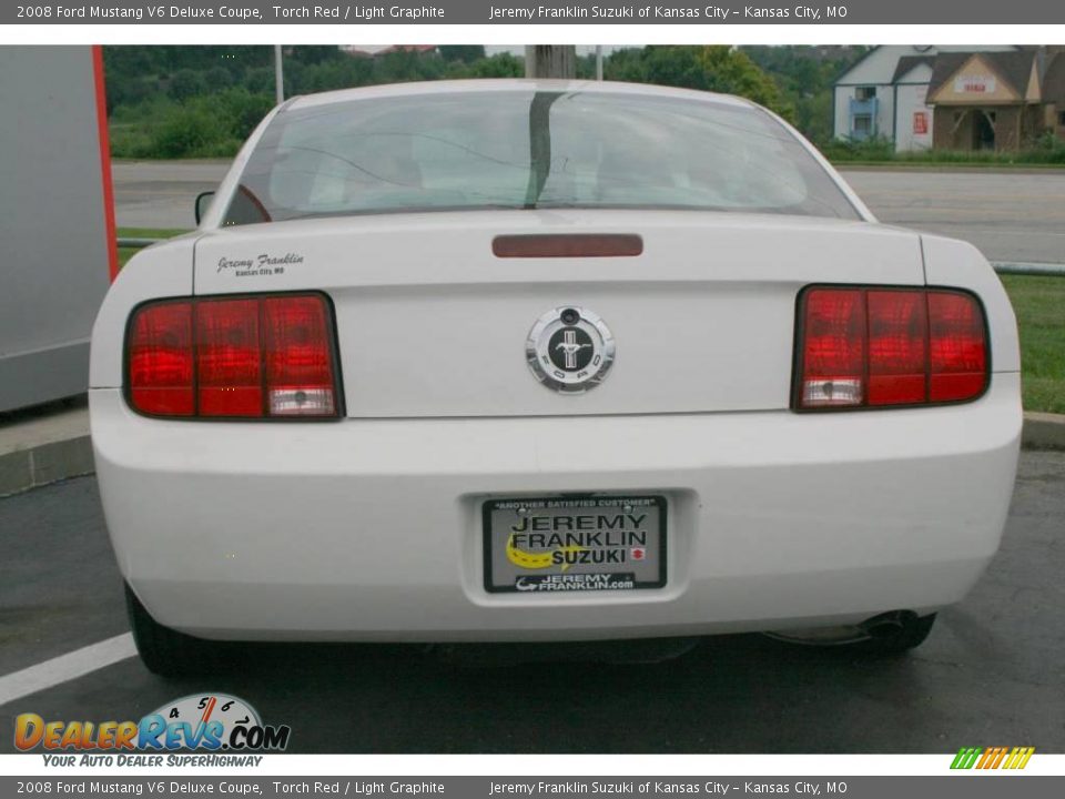 2008 Ford Mustang V6 Deluxe Coupe Torch Red / Light Graphite Photo #31