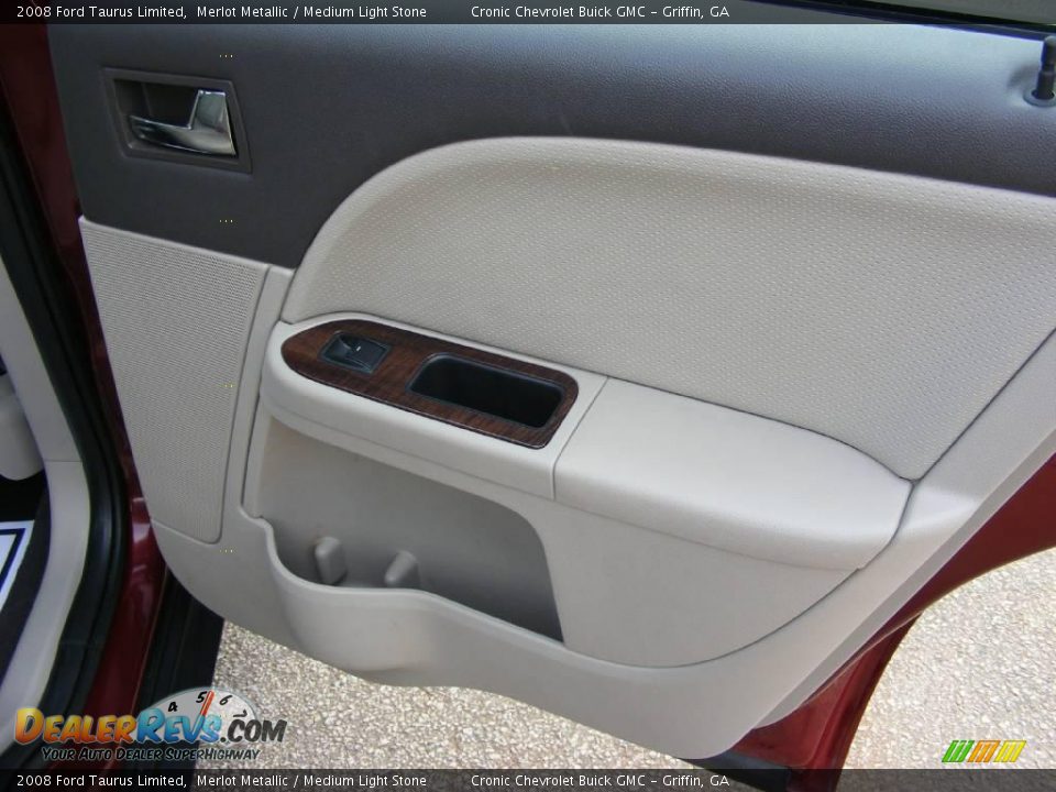 2008 Ford Taurus Limited Merlot Metallic / Medium Light Stone Photo #15