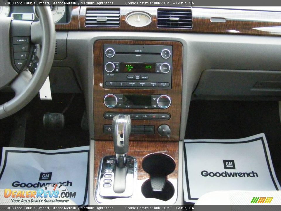2008 Ford Taurus Limited Merlot Metallic / Medium Light Stone Photo #19