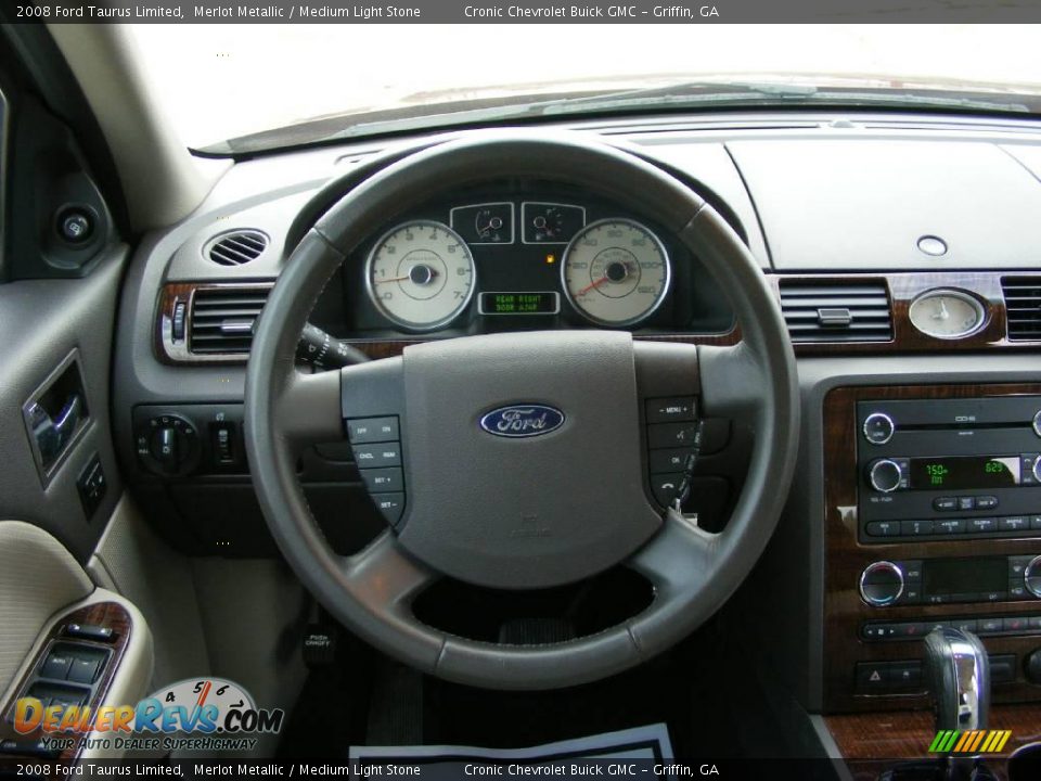 2008 Ford Taurus Limited Merlot Metallic / Medium Light Stone Photo #20