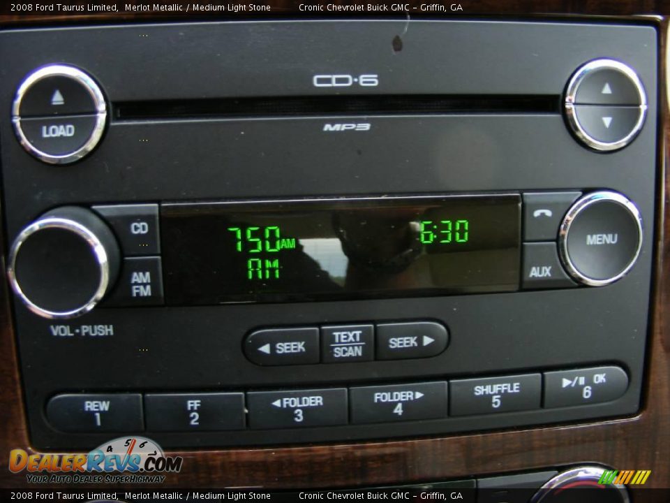 2008 Ford Taurus Limited Merlot Metallic / Medium Light Stone Photo #22