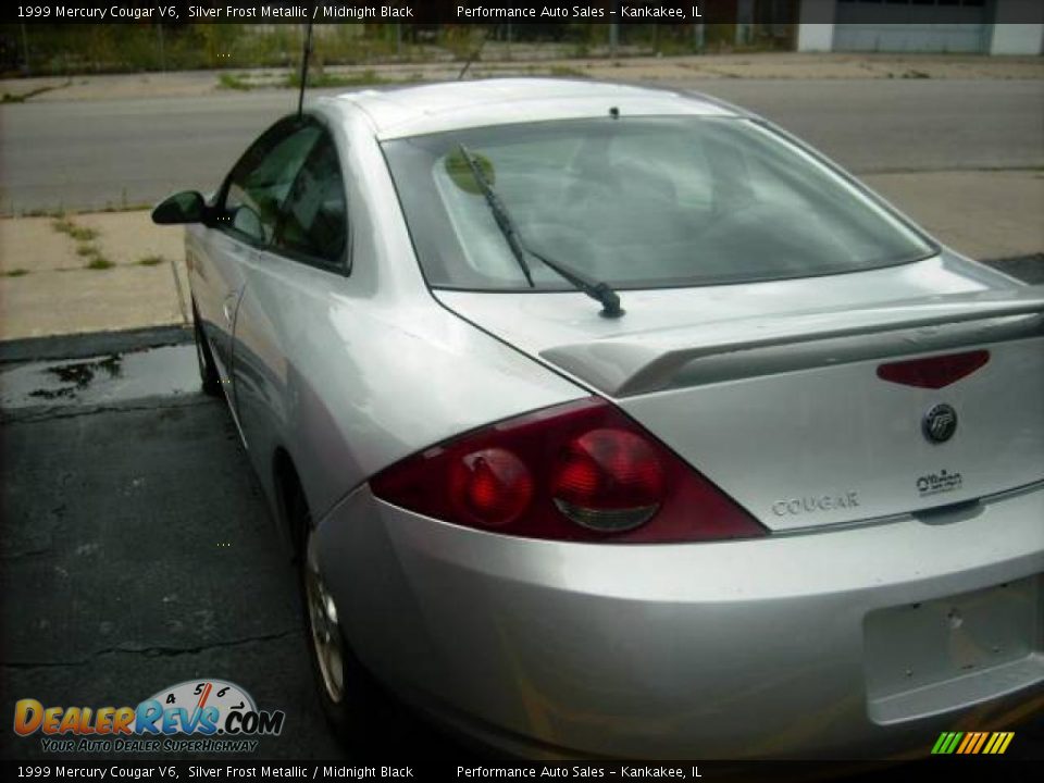 1999 Mercury Cougar V6 Silver Frost Metallic / Midnight Black Photo #1