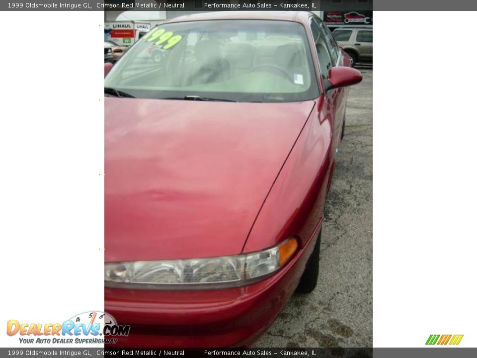 1999 Oldsmobile Intrigue GL Crimson Red Metallic / Neutral Photo #4