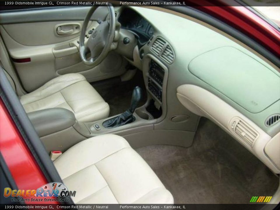 1999 Oldsmobile Intrigue GL Crimson Red Metallic / Neutral Photo #8