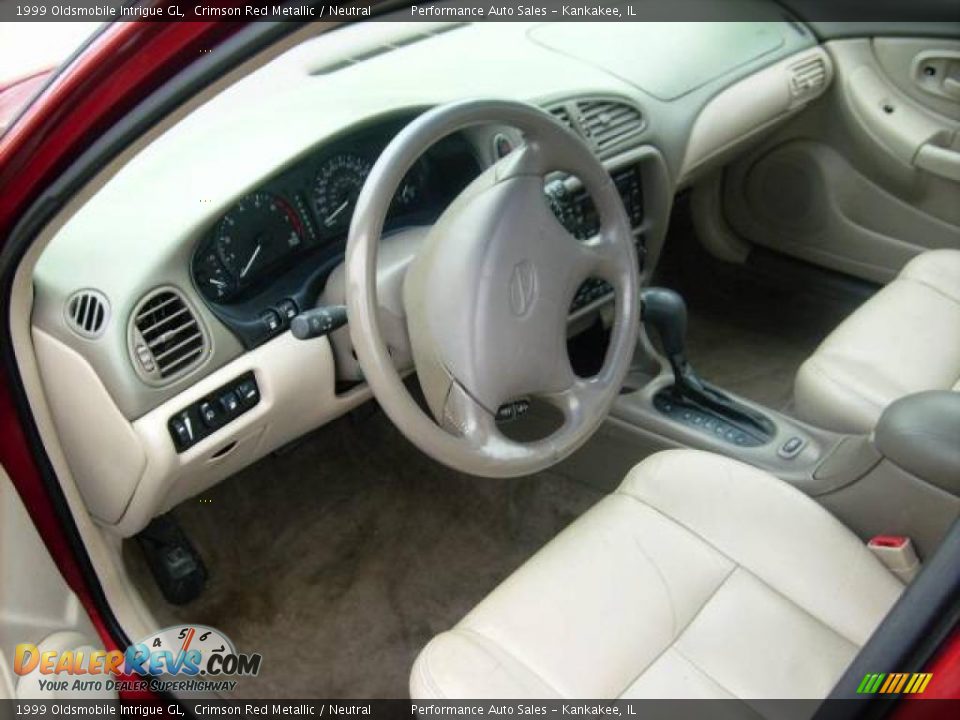 1999 Oldsmobile Intrigue GL Crimson Red Metallic / Neutral Photo #9