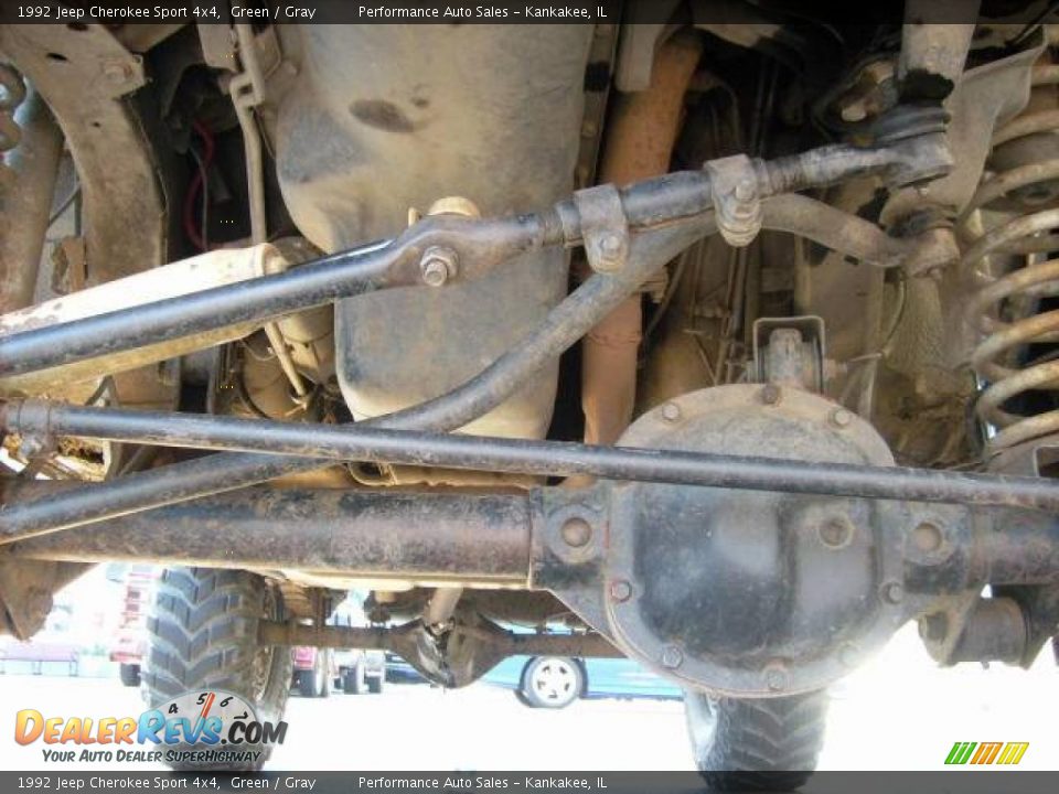 1992 Jeep Cherokee Sport 4x4 Green / Gray Photo #10