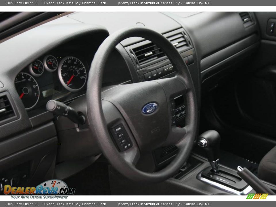 2009 Ford Fusion SE Tuxedo Black Metallic / Charcoal Black Photo #6