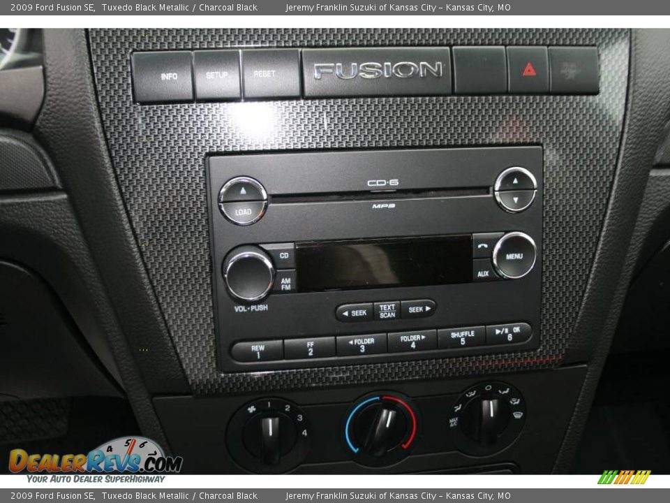 2009 Ford Fusion SE Tuxedo Black Metallic / Charcoal Black Photo #8