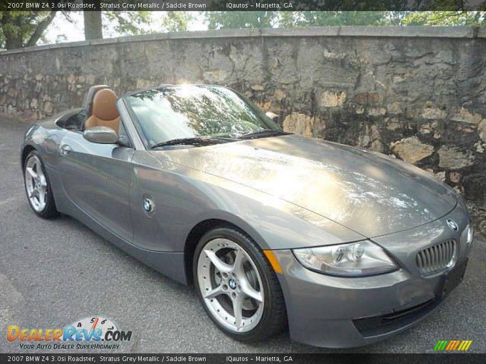 2007 BMW Z4 3.0si Roadster Stratus Grey Metallic / Saddle Brown Photo #1