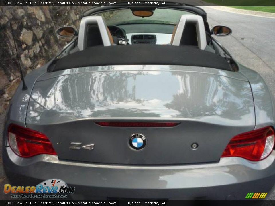 2007 BMW Z4 3.0si Roadster Stratus Grey Metallic / Saddle Brown Photo #11