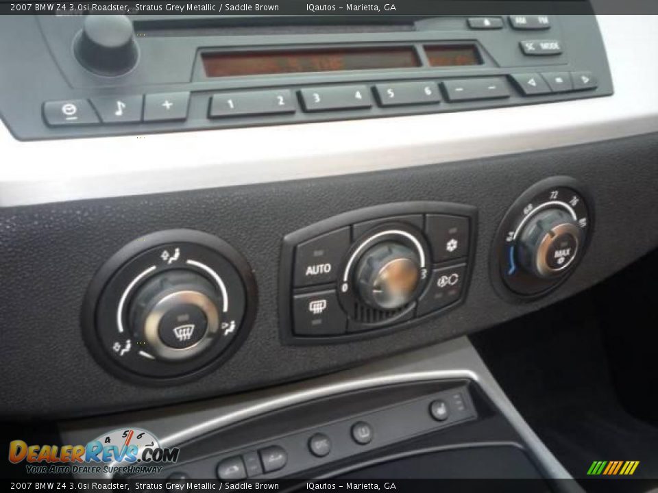 2007 BMW Z4 3.0si Roadster Stratus Grey Metallic / Saddle Brown Photo #19