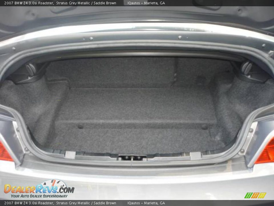 2007 BMW Z4 3.0si Roadster Stratus Grey Metallic / Saddle Brown Photo #22