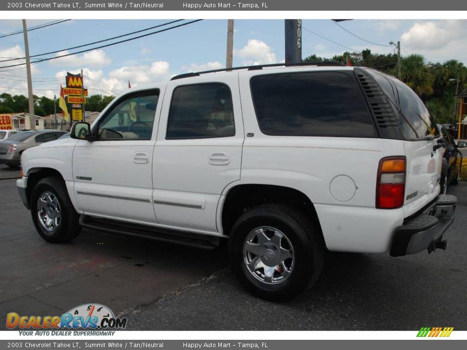 2003 Chevrolet Tahoe LT Summit White / Tan/Neutral Photo #3