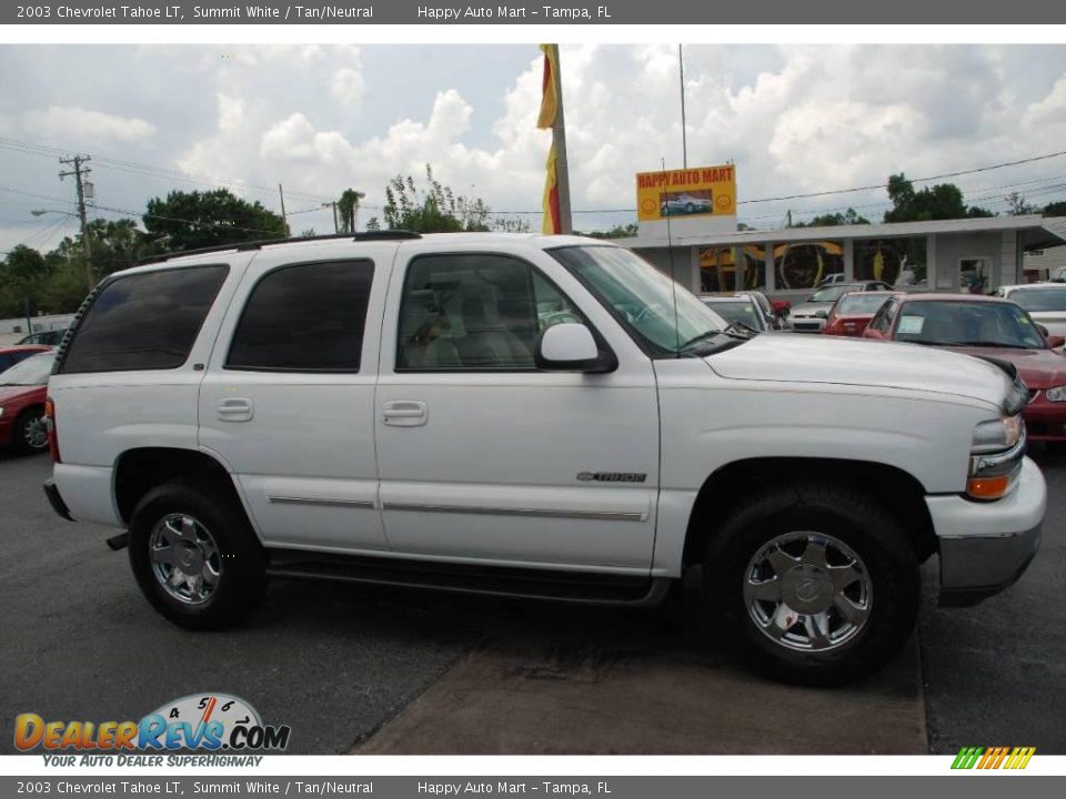 2003 Chevrolet Tahoe LT Summit White / Tan/Neutral Photo #4