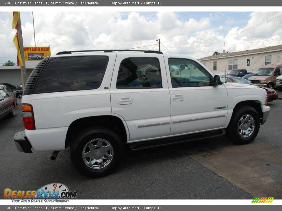 2003 Chevrolet Tahoe LT Summit White / Tan/Neutral Photo #5