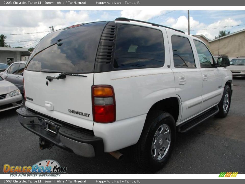 2003 Chevrolet Tahoe LT Summit White / Tan/Neutral Photo #6