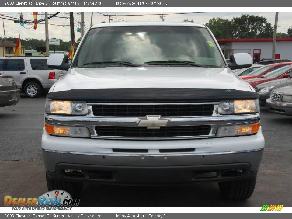 2003 Chevrolet Tahoe LT Summit White / Tan/Neutral Photo #10