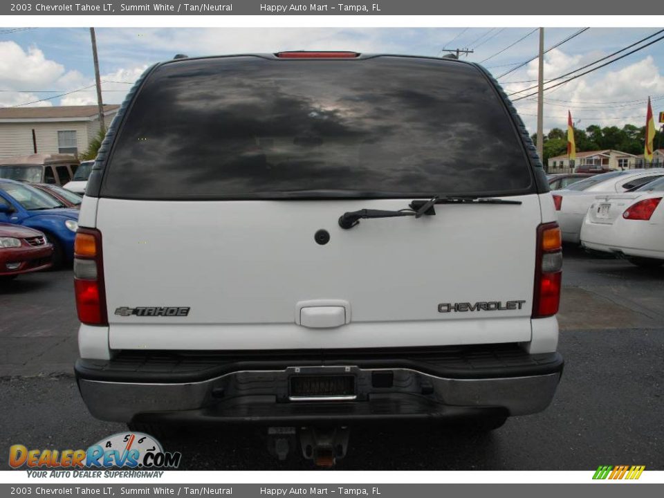 2003 Chevrolet Tahoe LT Summit White / Tan/Neutral Photo #11