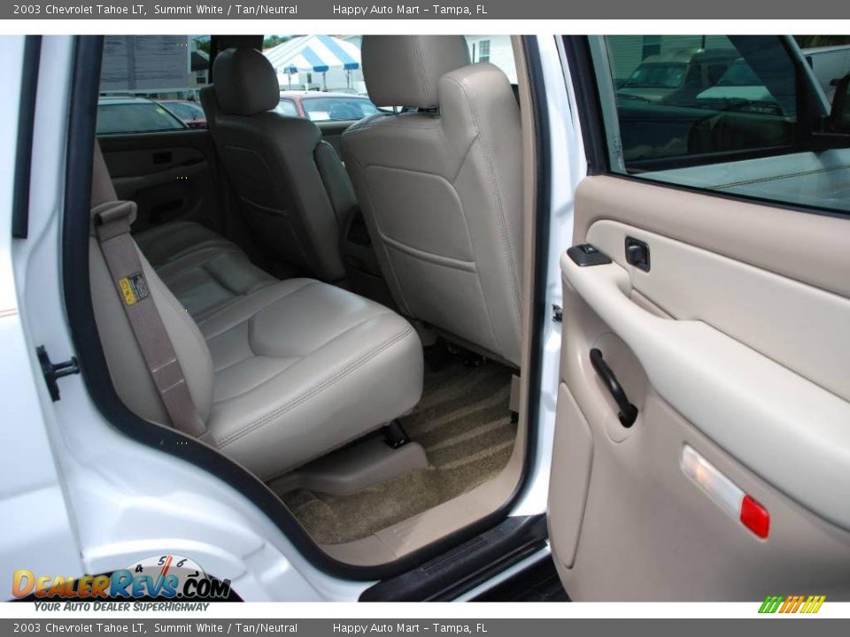 2003 Chevrolet Tahoe LT Summit White / Tan/Neutral Photo #12