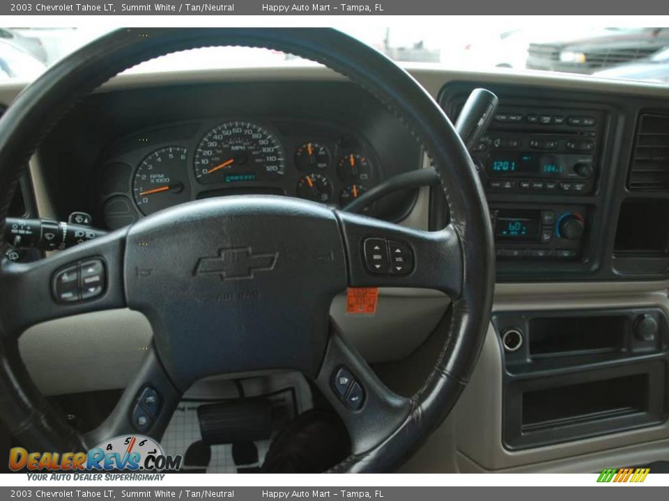 2003 Chevrolet Tahoe LT Summit White / Tan/Neutral Photo #14