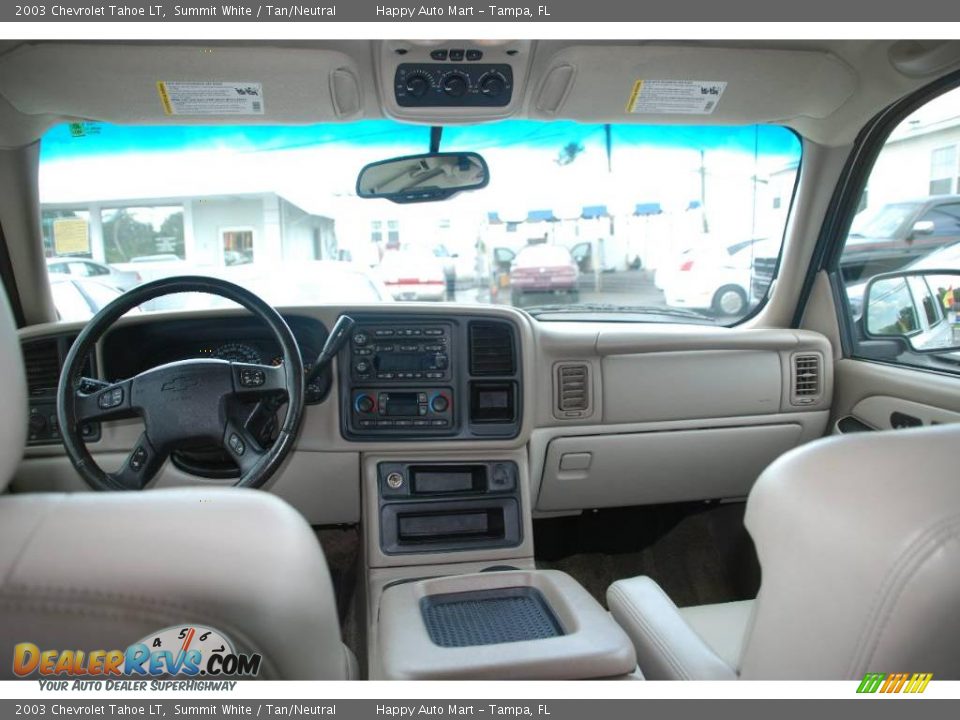 2003 Chevrolet Tahoe LT Summit White / Tan/Neutral Photo #15