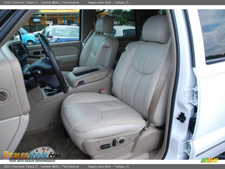 2003 Chevrolet Tahoe LT Summit White / Tan/Neutral Photo #18