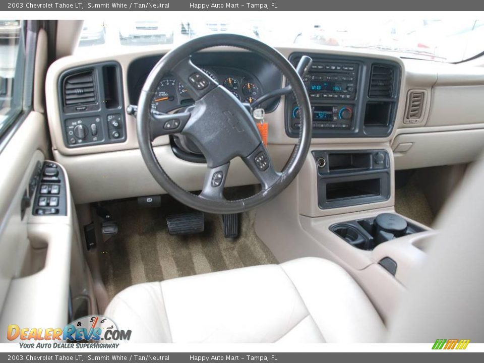2003 Chevrolet Tahoe LT Summit White / Tan/Neutral Photo #19