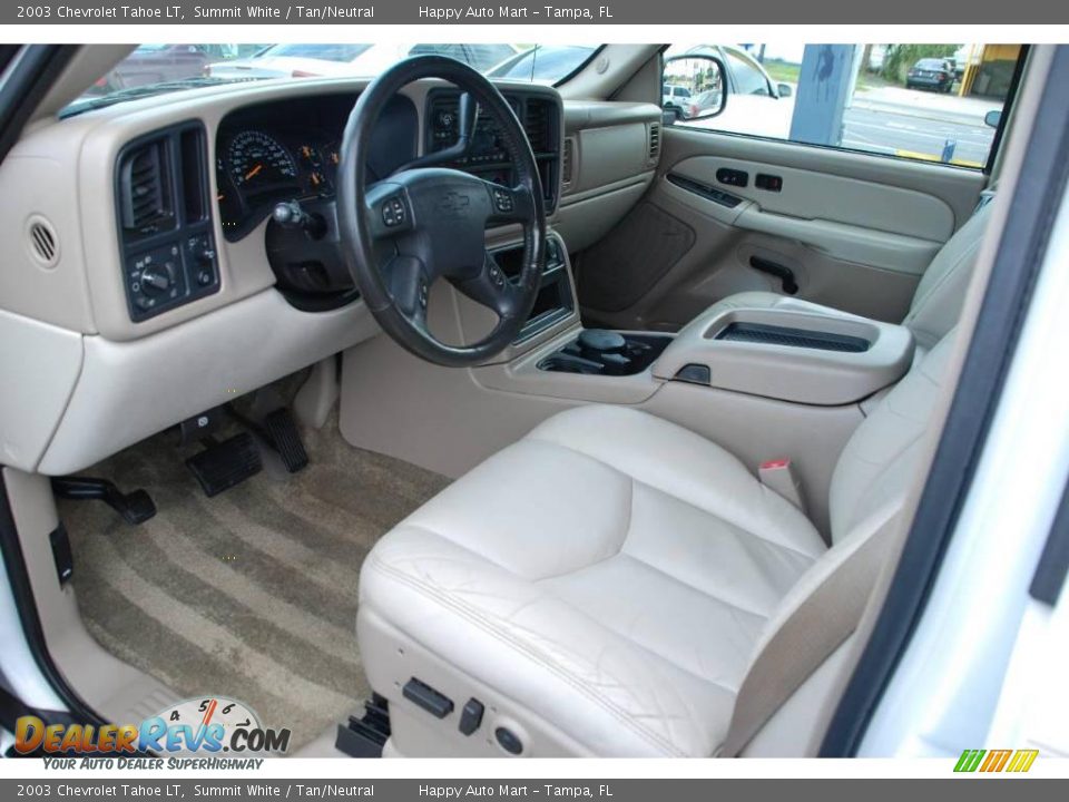 2003 Chevrolet Tahoe LT Summit White / Tan/Neutral Photo #20