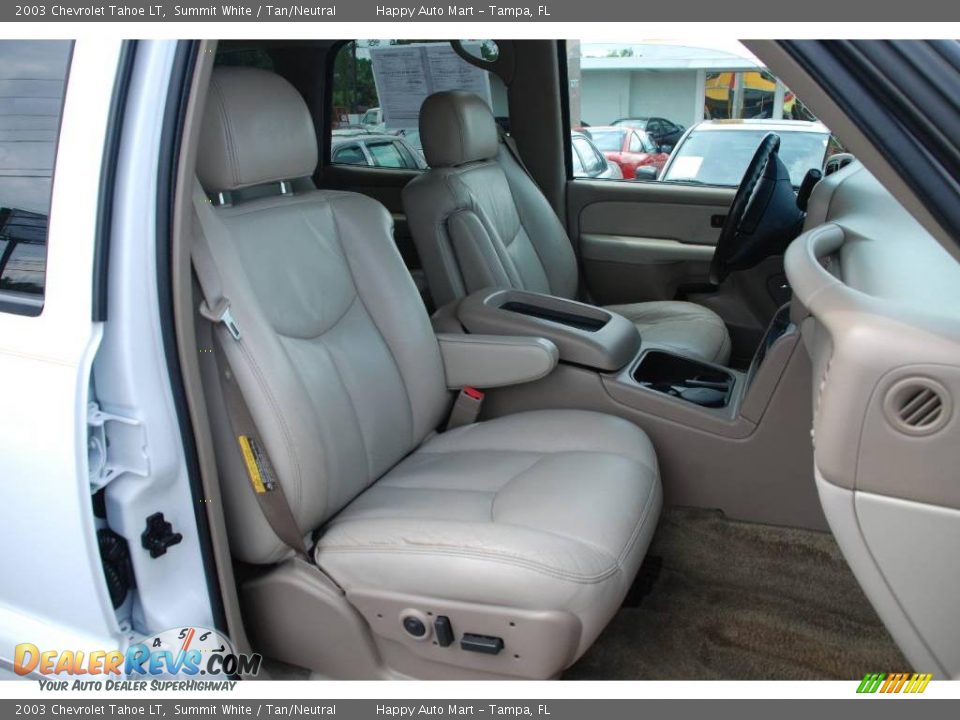 2003 Chevrolet Tahoe LT Summit White / Tan/Neutral Photo #25