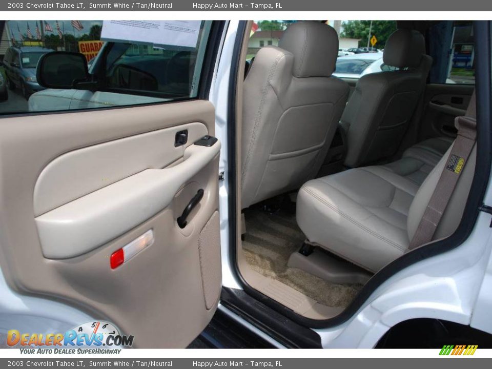 2003 Chevrolet Tahoe LT Summit White / Tan/Neutral Photo #31