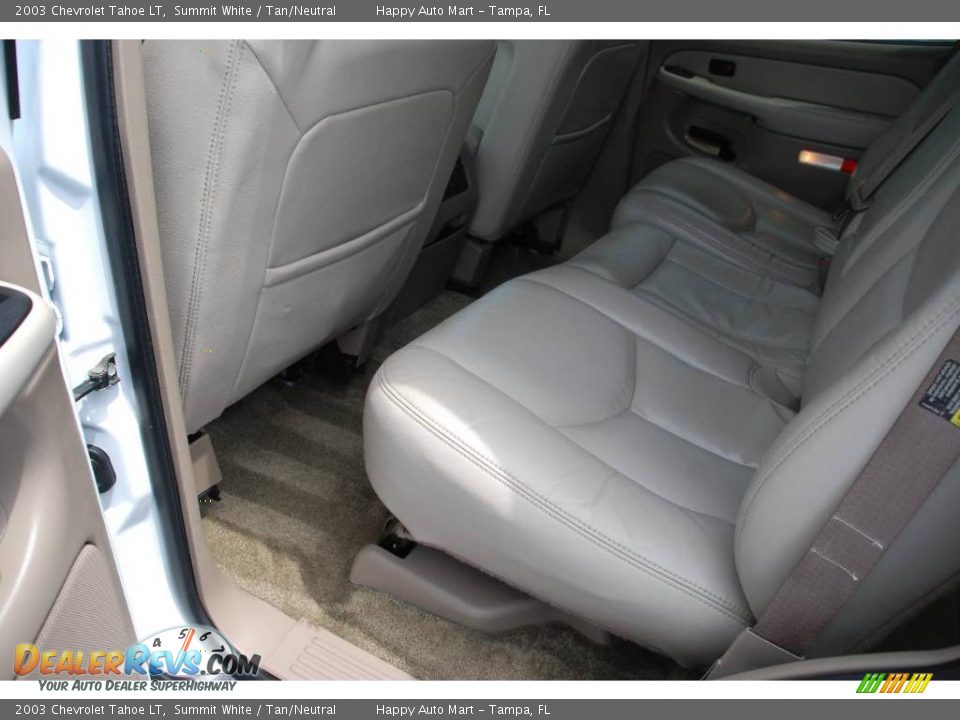 2003 Chevrolet Tahoe LT Summit White / Tan/Neutral Photo #33
