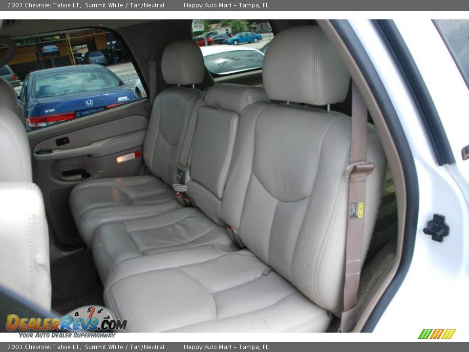 2003 Chevrolet Tahoe LT Summit White / Tan/Neutral Photo #35
