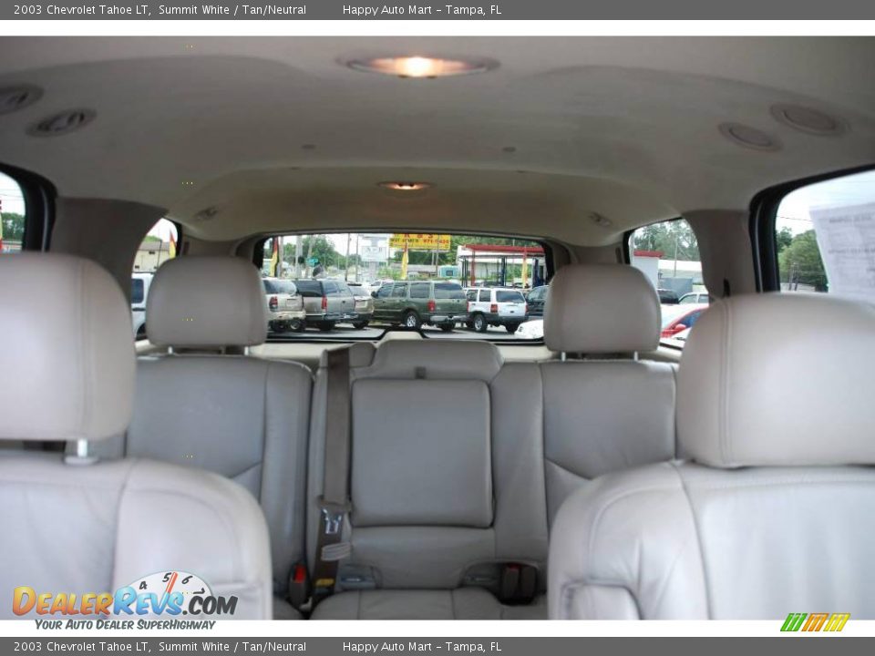 2003 Chevrolet Tahoe LT Summit White / Tan/Neutral Photo #36