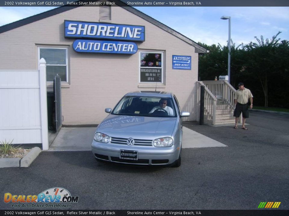 2002 Volkswagen Golf GLS Sedan Reflex Silver Metallic / Black Photo #1